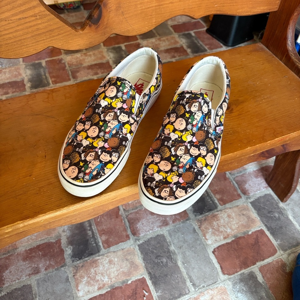 Vans Multicolor Cartoon Slip-On Shoes